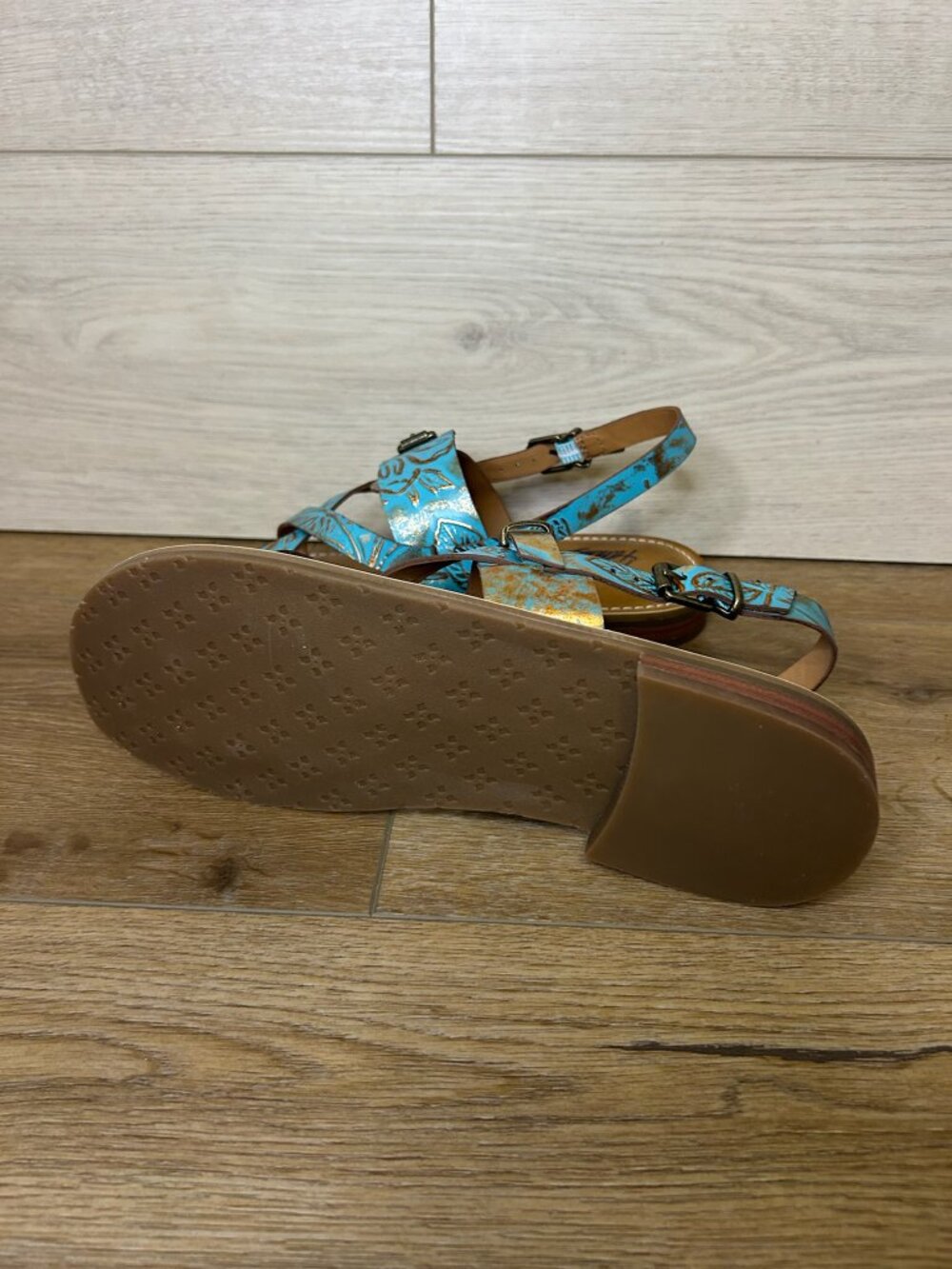 Patricia Nash Fidella Turquoise Sandals 8.5 - Picture 3 of 5